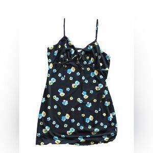 BP Black Dress with Floral Accents